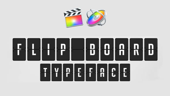 Flip Board Animated Typeface for FCPX and Apple Motion 5 - Download Videohive 37565511