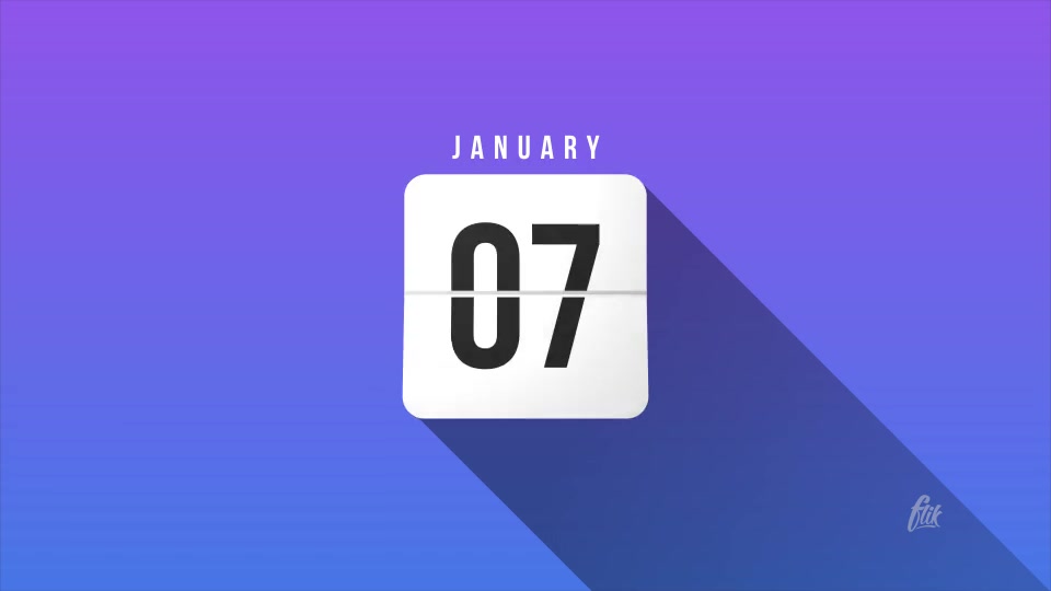 Countdown - Kinetic Flip Clock 1 Hour, After Effects Project Files