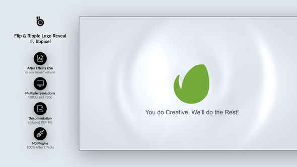 Flip & Ripple Logo Reveal - Download Videohive 13036066