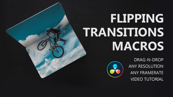 Flipping Transitions for DaVinci Resolve - 33696697 Videohive Download