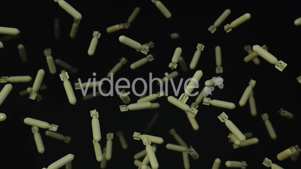 Floating Aircraft Bomb on a Dark Background - Download Videohive 20299710