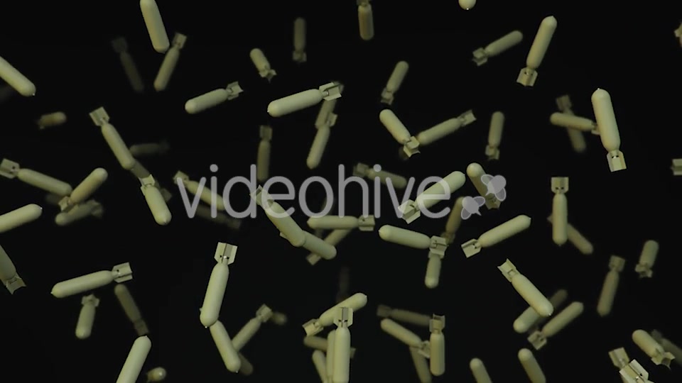 Floating Aircraft Bomb on a Dark Background - Download Videohive 20299710