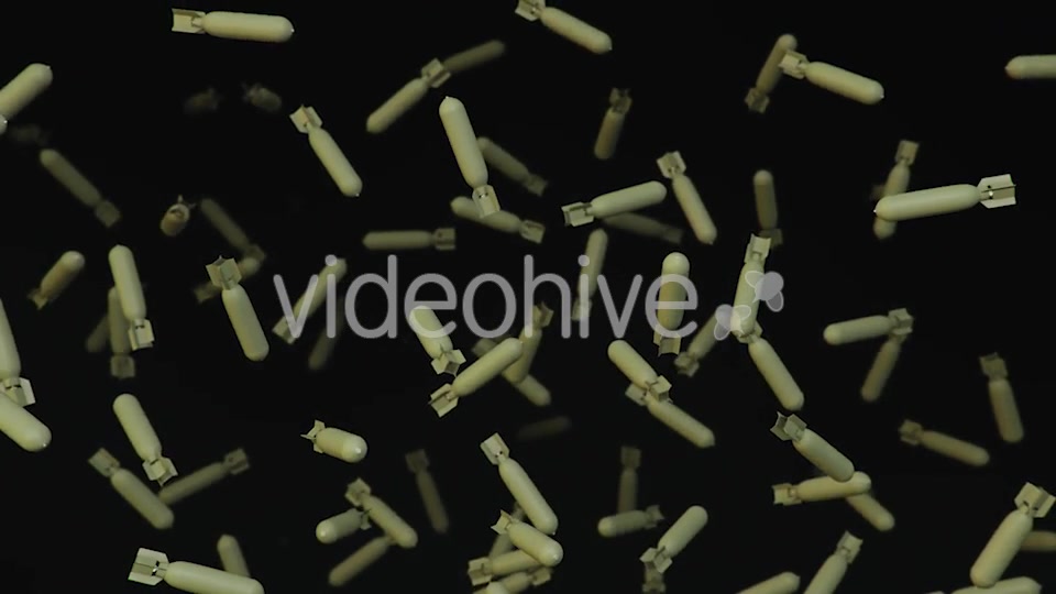Floating Aircraft Bomb on a Dark Background - Download Videohive 20299710