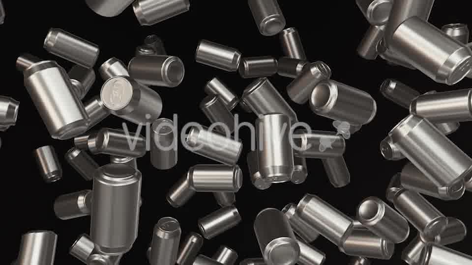 Floating Aluminum Cans on a Dark Background - Download Videohive 20299721