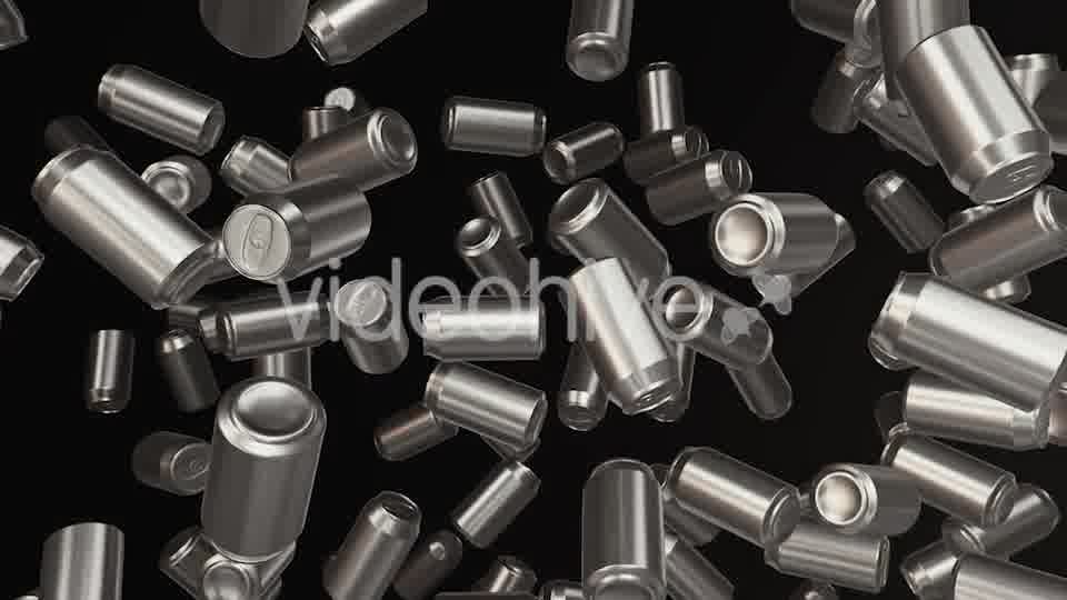 Floating Aluminum Cans on a Dark Background - Download Videohive 20299721