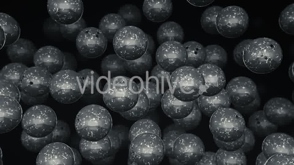 Floating Bowling Balls Against a Dark Background - Download Videohive 20290318