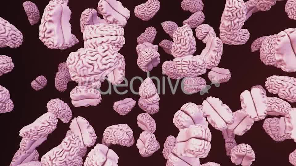 Floating Brains On a Dark Background - Download Videohive 20290348