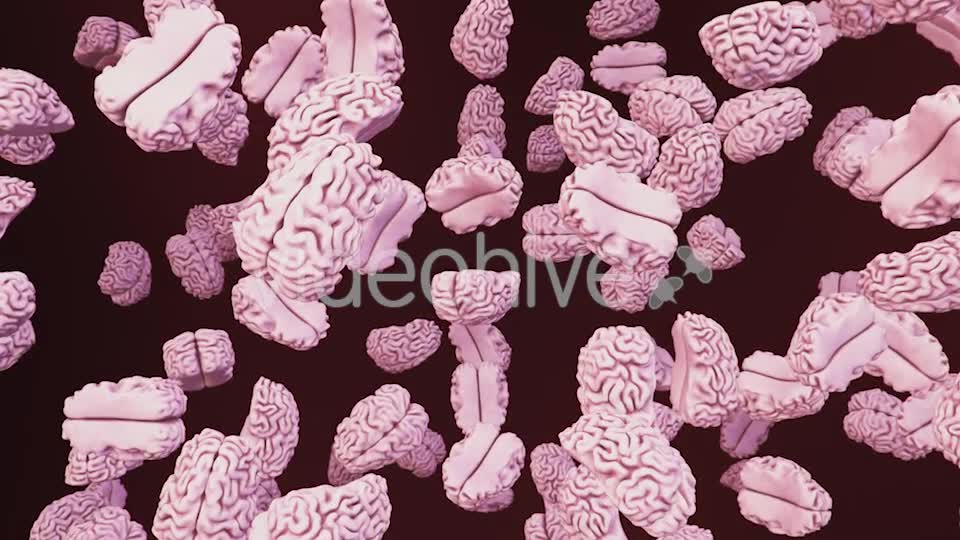 Floating Brains On a Dark Background - Download Videohive 20290348