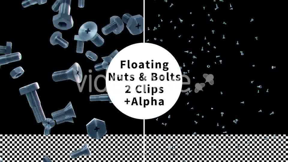 Floating Nuts and Bolts - Download Videohive 9920251