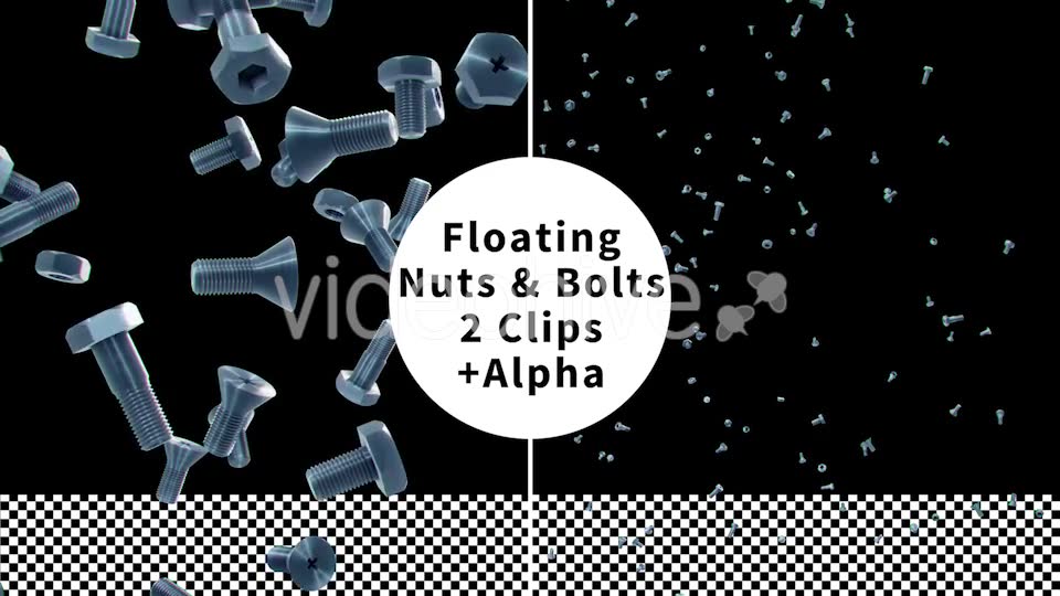 Floating Nuts and Bolts - Download Videohive 9920251