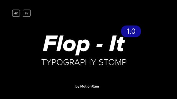 Flop It Typography Premiere Pro - Download 34117838 Videohive