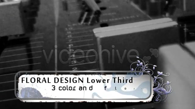 Floral Design LOWER THIRD pack Videohive 119716 Motion Graphics Image 8