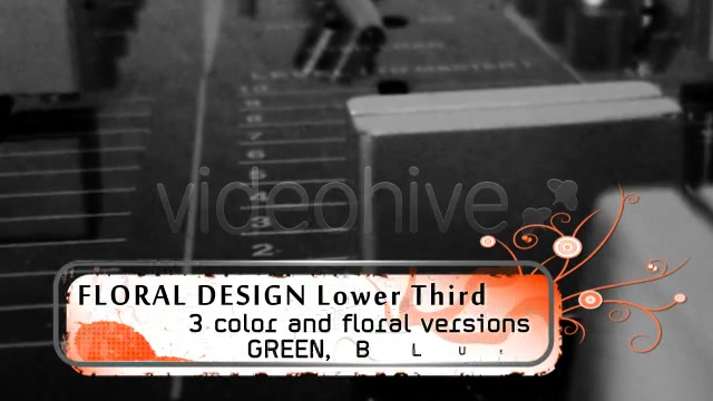 Floral Design LOWER THIRD pack Videohive 119716 Motion Graphics Image 9