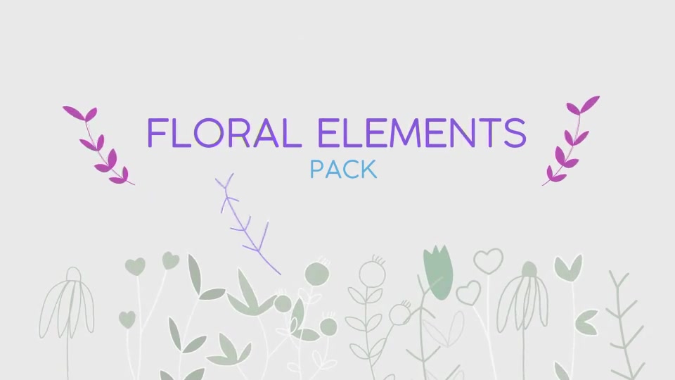 Floral Elements Pack Videohive 23328603 After Effects Image 3