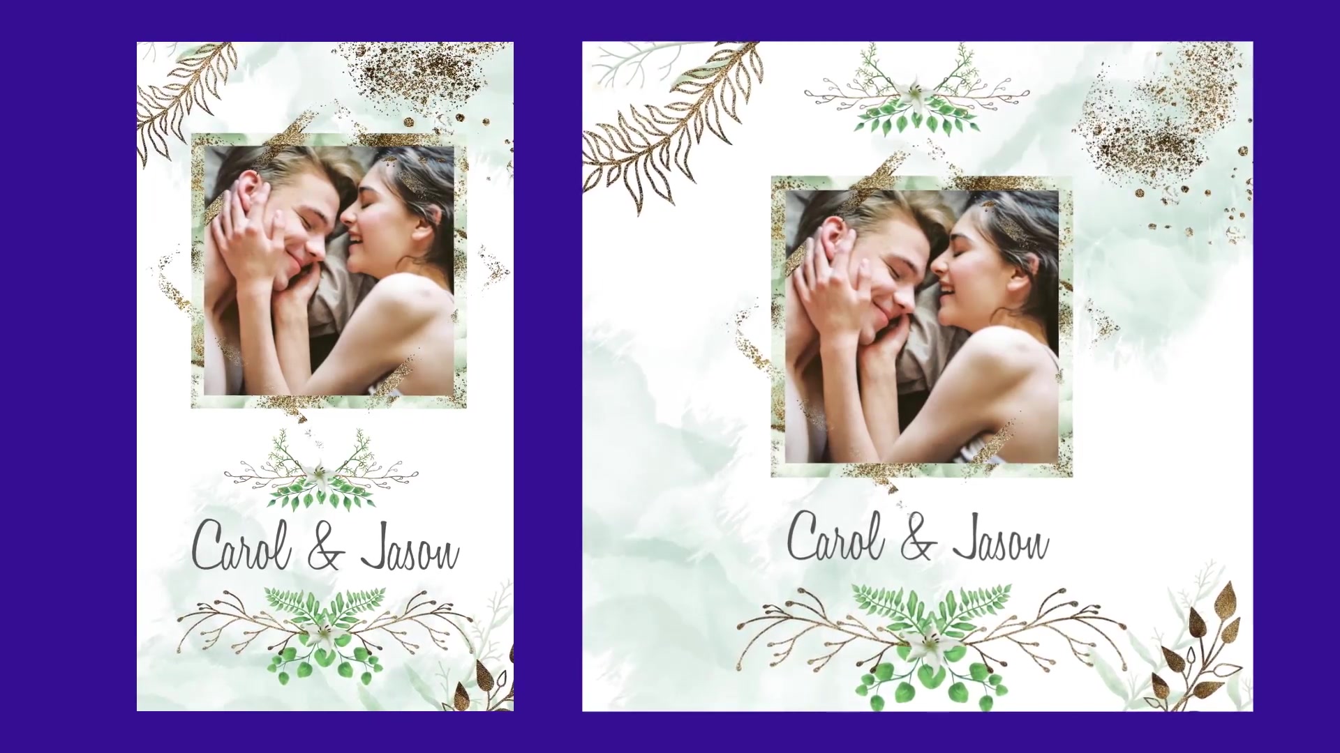 Floral & Golden Wedding Invitation Videohive 33592932 After Effects Image 8