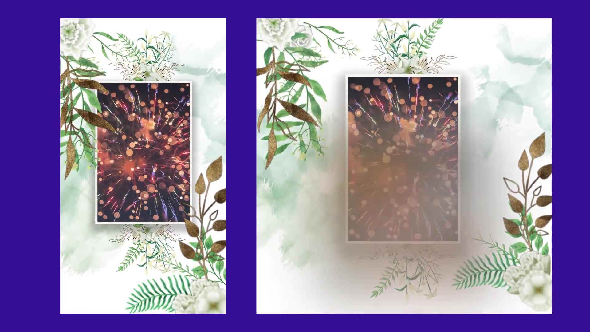 Floral & Golden Wedding Love Slideshow Videohive 33630893 After Effects Image 11