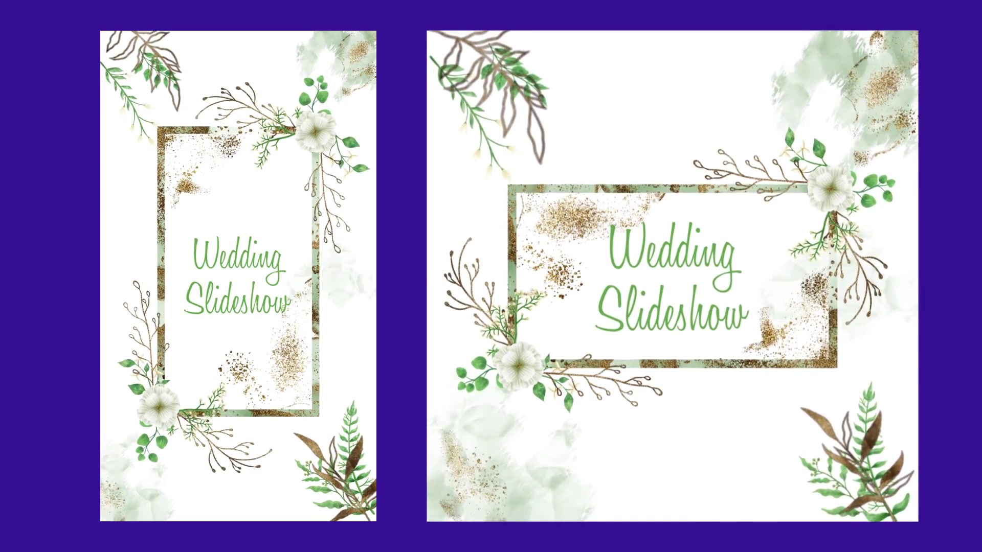 Floral & Golden Wedding Love Slideshow Videohive 33630893 After Effects Image 7