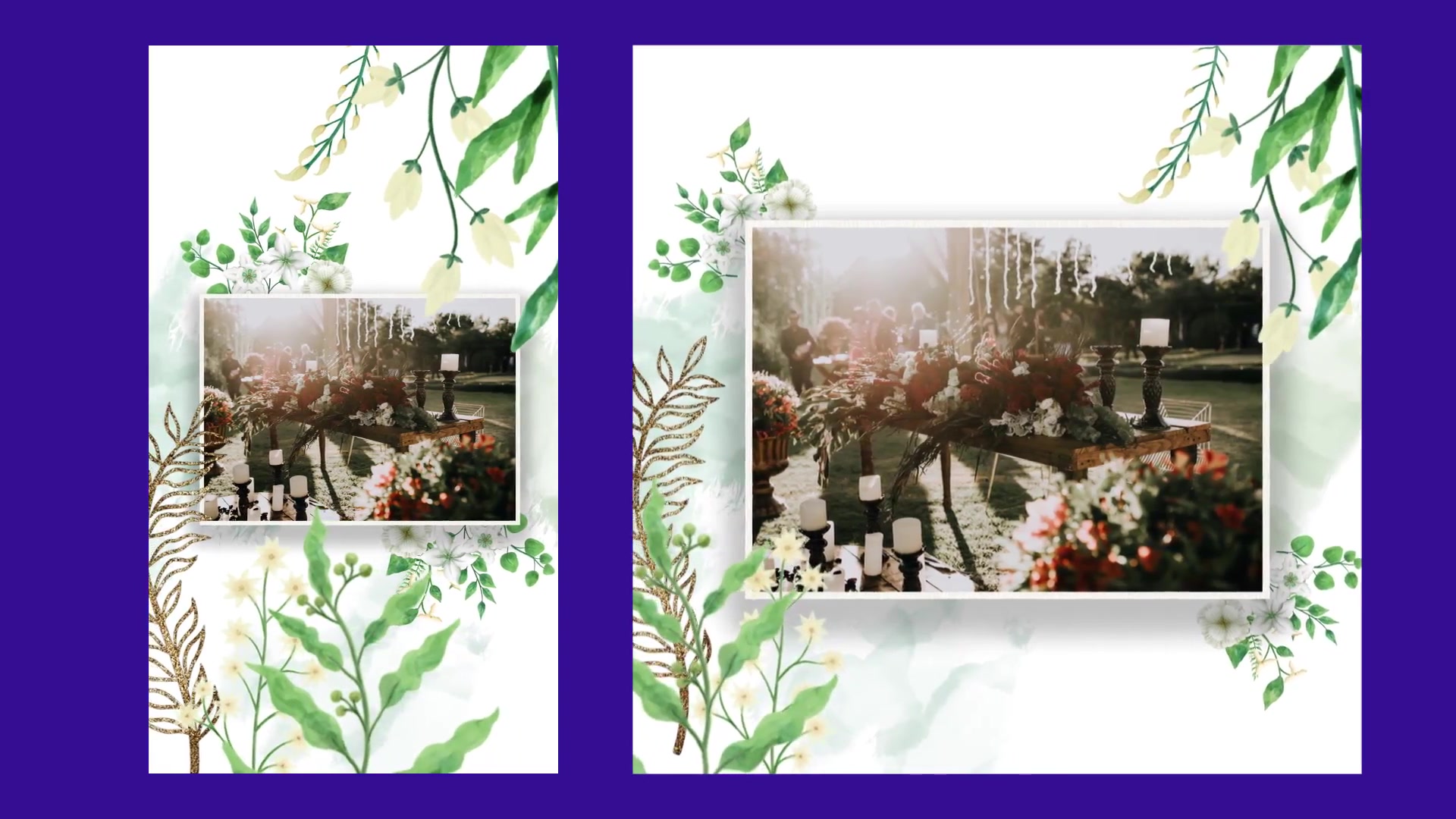 Floral & Golden Wedding Love Slideshow Videohive 33630893 After Effects Image 9