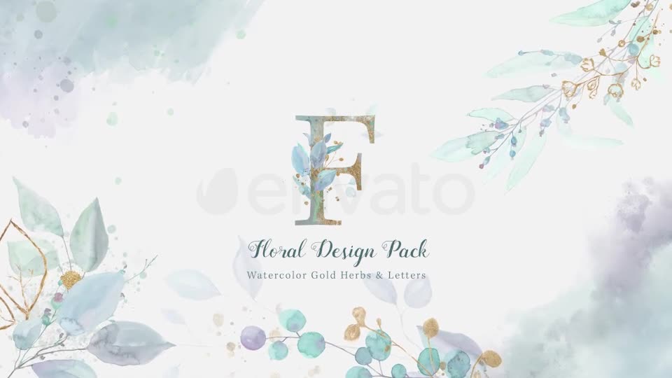 Floral Watercolor Design Pack Videohive 27021174 After Effects Image 1