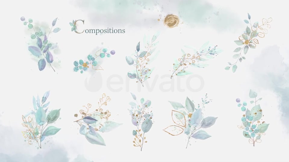 Floral Watercolor Design Pack Videohive 27021174 After Effects Image 4