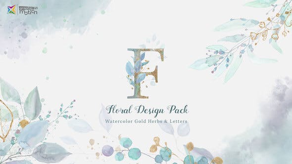Floral Watercolor Design Pack - 27021174 Videohive Download