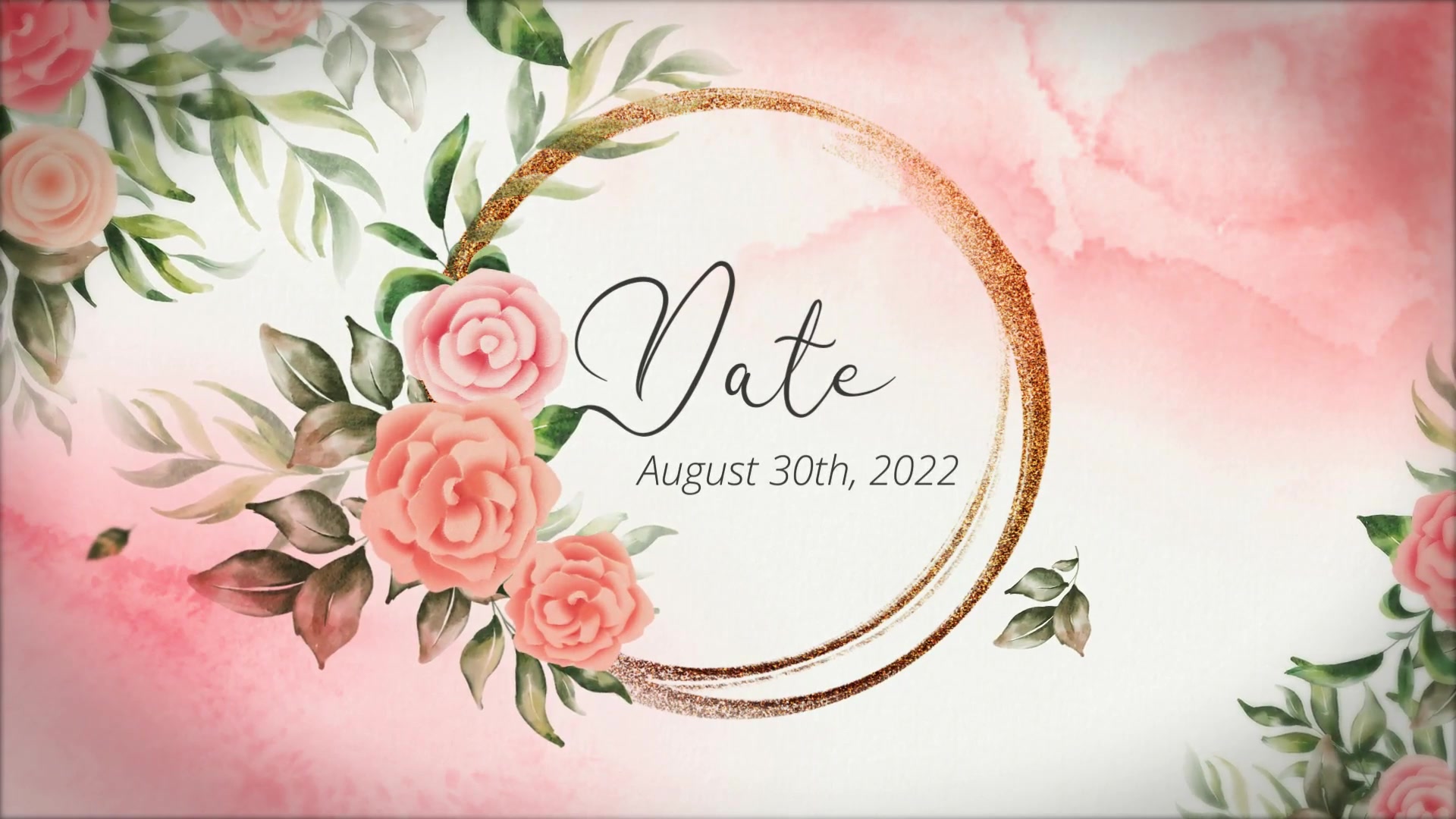 Floral & Watercolor Wedding Invitation | MOGRT Videohive 38852345 Premiere Pro Image 5