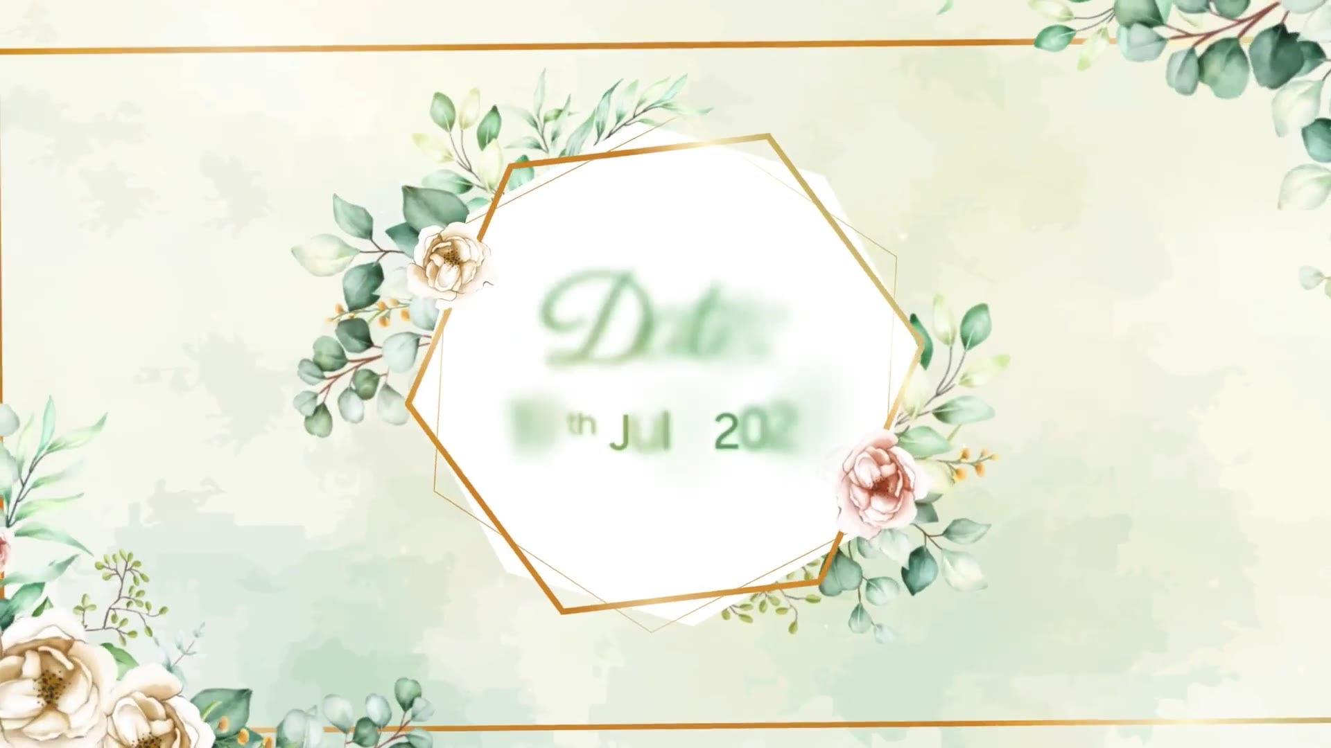 Floral Wedding Invitation Videohive 37204263 After Effects Image 3