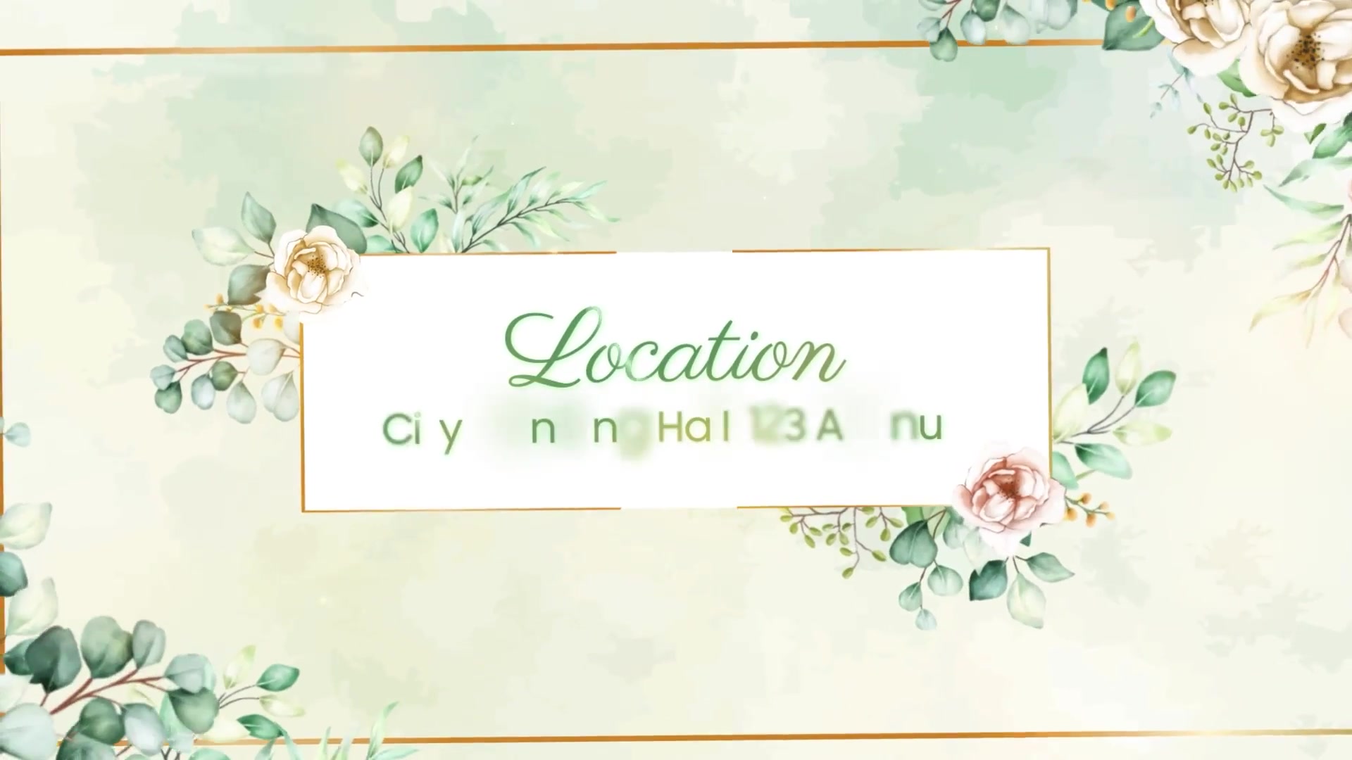 Floral Wedding Invitation Videohive 37204263 After Effects Image 4