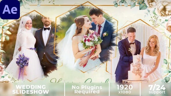 Floral Wedding Slideshow || Photo Slideshow - Download 37271386 Videohive