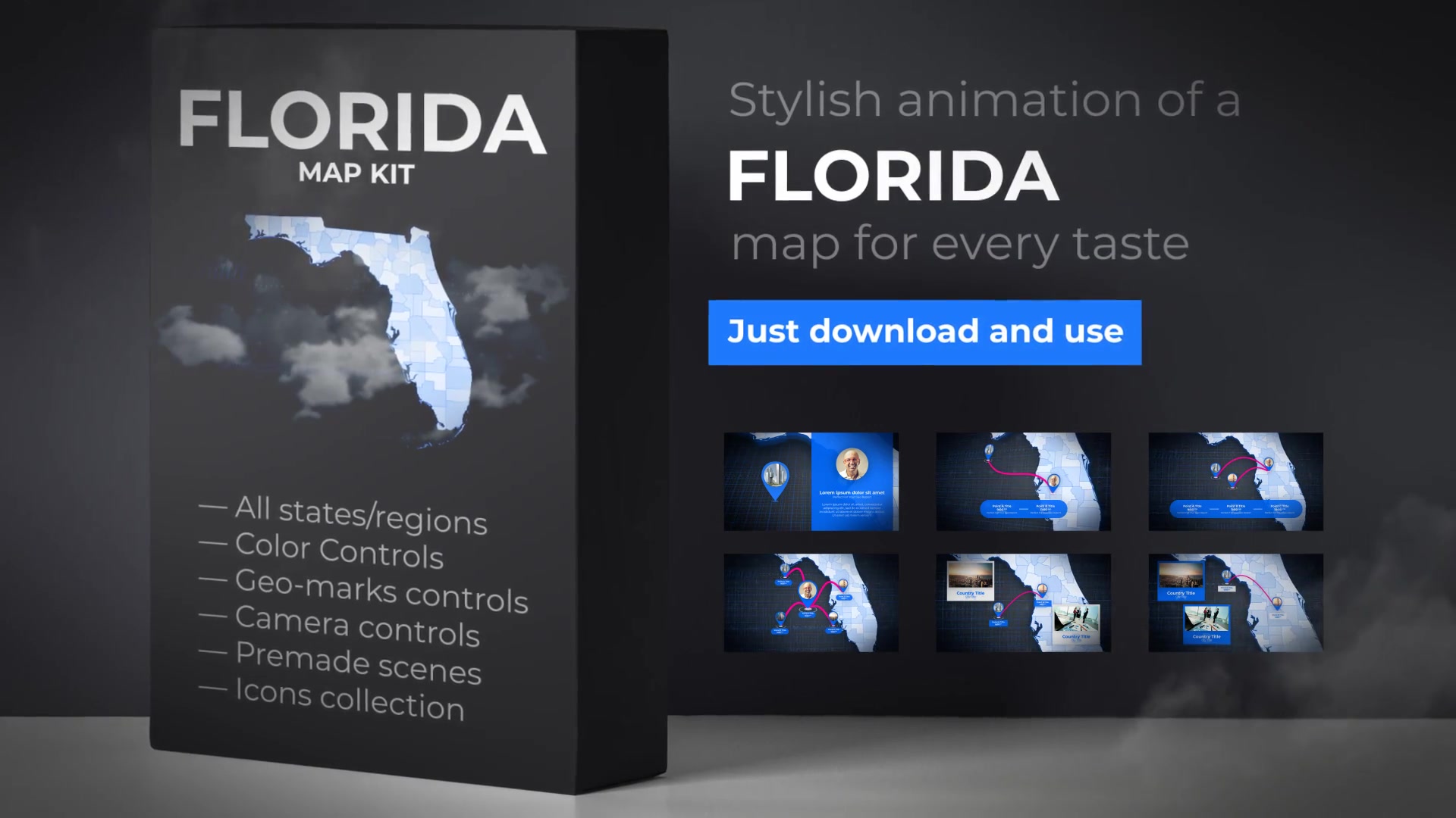 Florida Map Florida Map Kit Videohive 27817848 After Effects Image 11