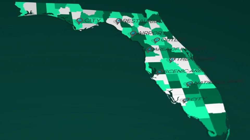 Florida Map Kit - Download Videohive 18165086