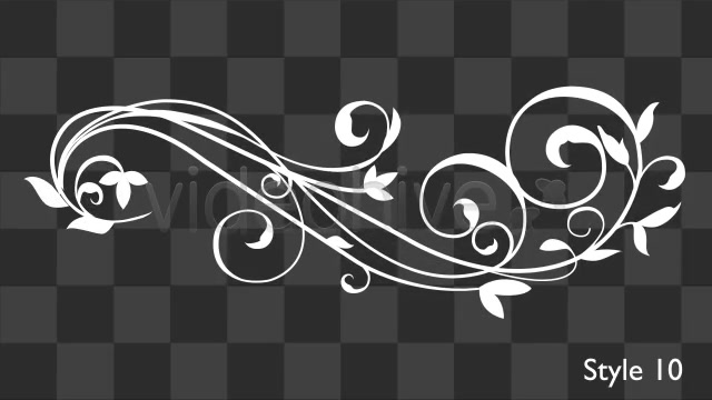 Flower Flourish Growing 12 Styles With Alpha - Download Videohive 4013351