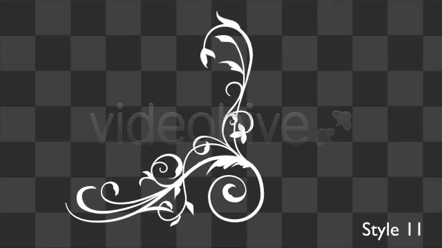 Flower Flourish Growing 12 Styles With Alpha - Download Videohive 4013351