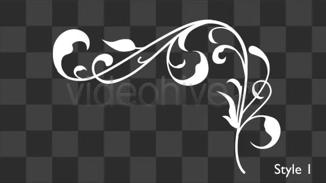 Flower Flourish Growing 12 Styles With Alpha - Download Videohive 4013351