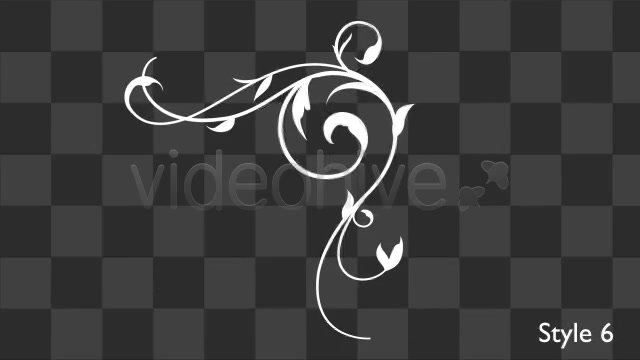 Flower Flourish Growing 12 Styles With Alpha - Download Videohive 4013351
