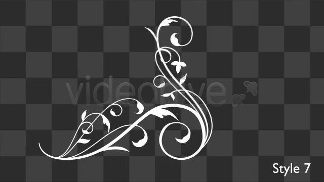 Flower Flourish Growing 12 Styles With Alpha - Download Videohive 4013351