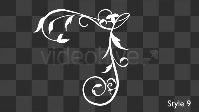 Flower Flourish Growing 12 Styles With Alpha - Download Videohive 4013351