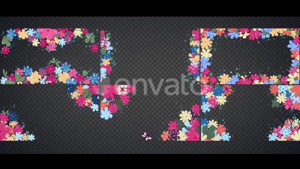 Flower Frames 6 In 1 Videohive 30559511 Motion Graphics Image 2