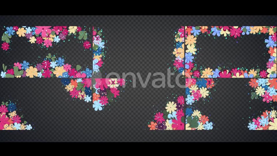Flower Frames 6 In 1 Videohive 30559511 Motion Graphics Image 3