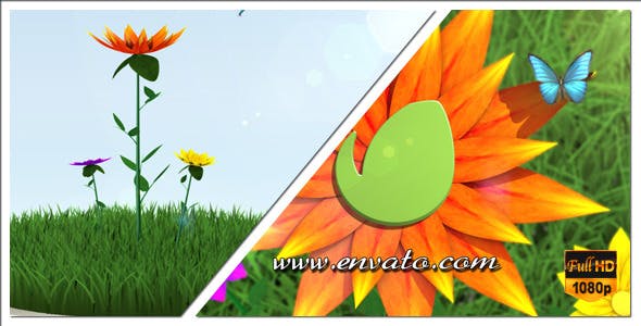 Flower Logo/Text Opener - 6618406 Download Videohive