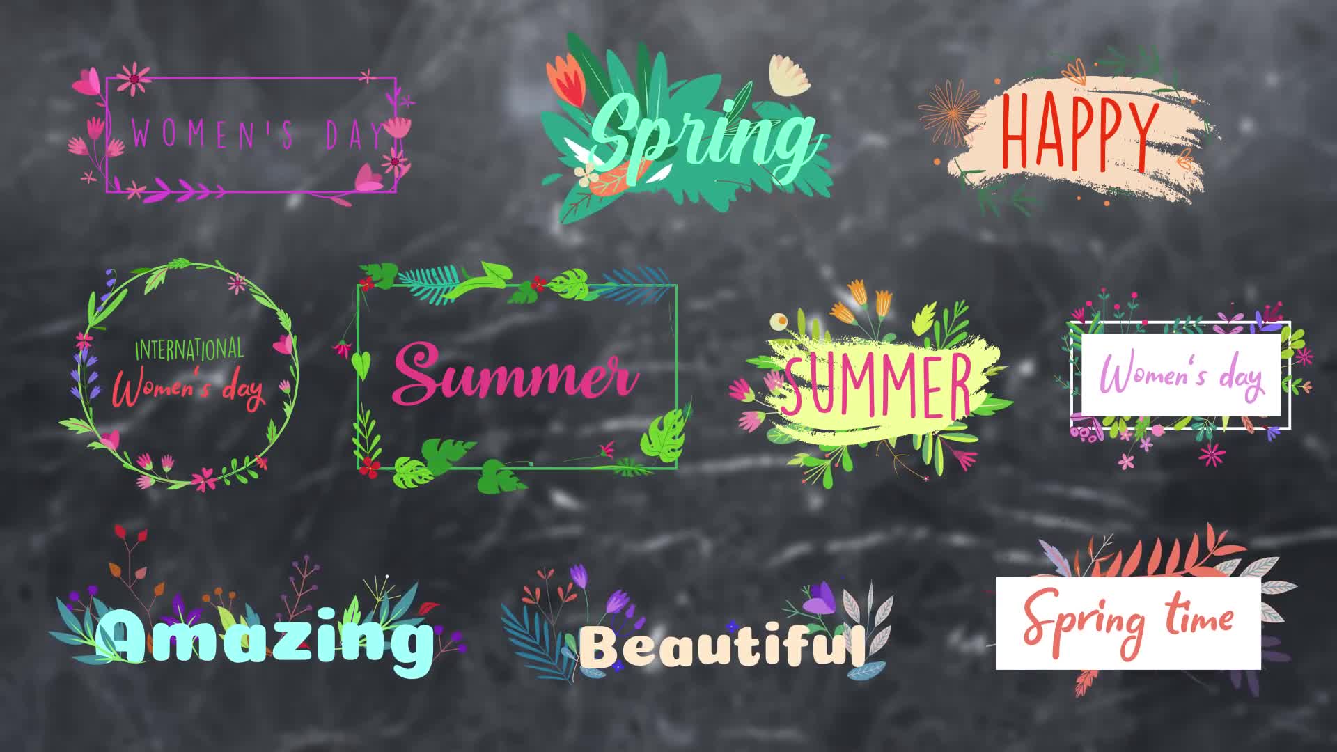 Flower Titles || After Effects Videohive 33630471 After Effects Image 1