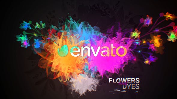 Flowers and Dyes Intro - Download 24276097 Videohive