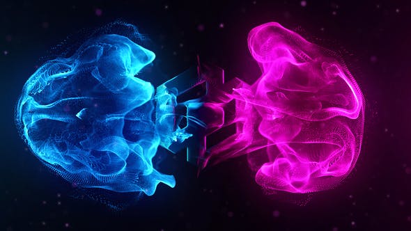 Flowing Particles Explosion Logo - 25779212 Download Videohive