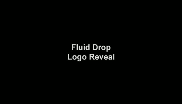 Fluid Drop Logo Reveal Videohive 7136867 After Effects Image 1