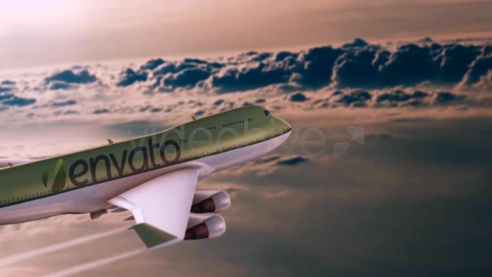 Fly With Us Airplane Logo - Download Videohive 4319334