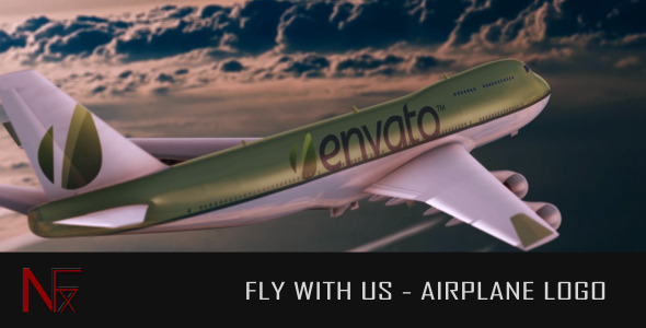 Fly With Us Airplane Logo - Download Videohive 4319334
