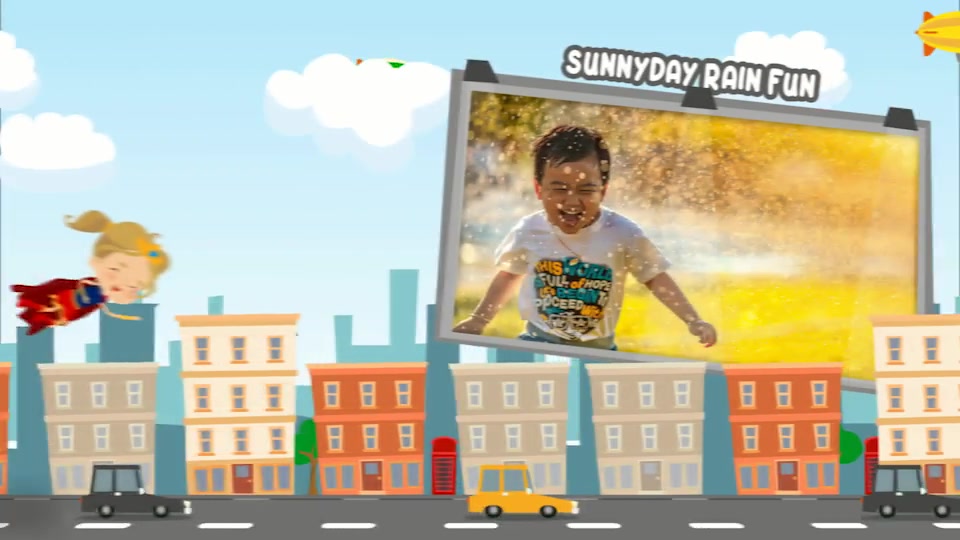 Flying Cartoon Superhero Slideshow Videohive 36570595 After Effects Image 4