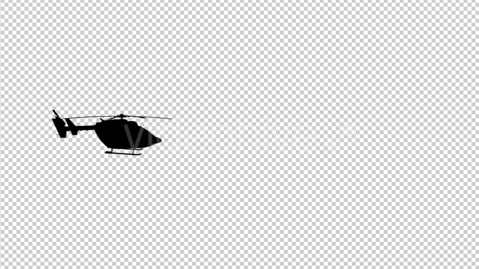 Flying Helicopter Silhouette - Download Videohive 20473763