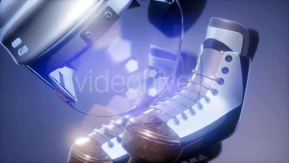 Flying Hockey Puck and Hockey Equipment - Download Videohive 21113299