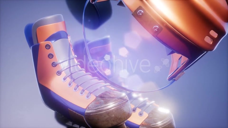 Flying Hockey Puck and Hockey Equipment - Download Videohive 21113553